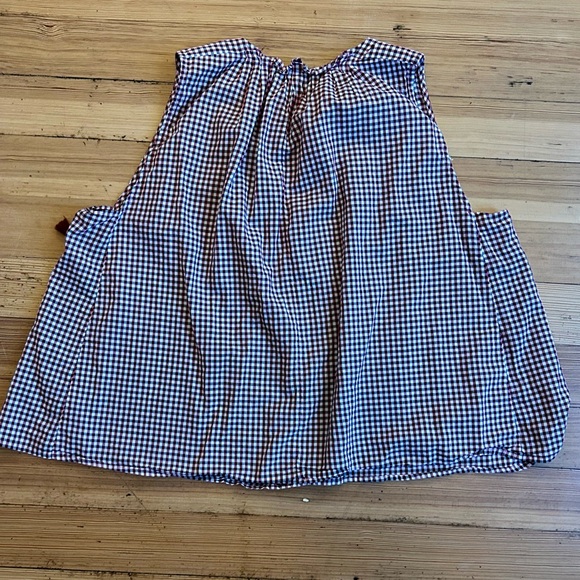 Madewell Bellshift Red White Gingham Check Sleeveless Top. Size XL. - Picture 4 of 14